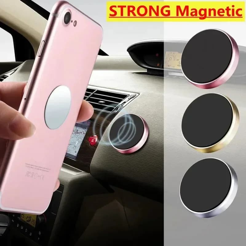 Supporto magnetico universale per telefono da auto staffa di montaggio magnetica Stick on Car Dashboard Wall tutti i telefoni cellulari per iPhone Xiaomi Samsung
