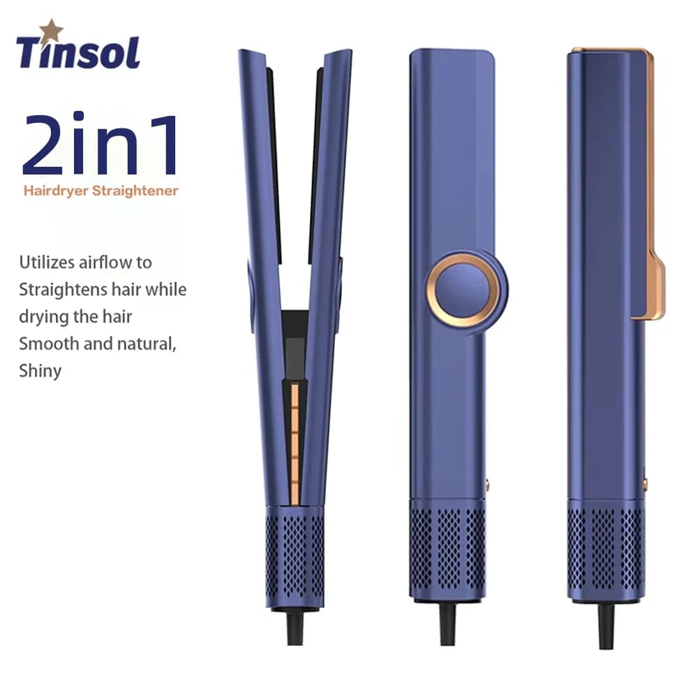 Multi styler hair dryer with hair plate 2 in 1 110000 electric hair brushes r/min Air straightening Intuitive air flow