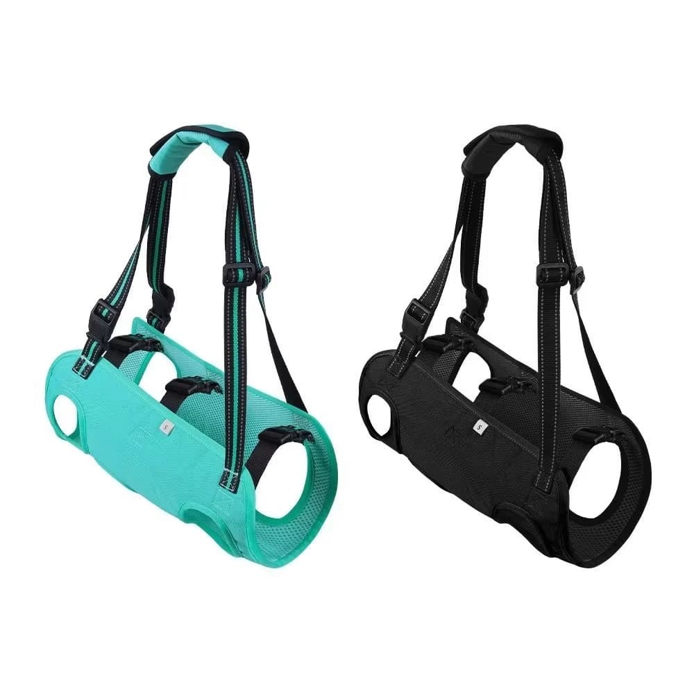 Cintura regolabile Imbracatura per sollevamento cani Maniglia addensata portatile Imbracatura per cani Supporto per gambe Fodera morbida Gilet di sollevamento per animali domestici