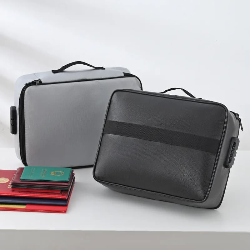 Fireproof Document Storage Bag Important Documents Box Household Register Passport Holder Waterproof Organizer Proof Box
