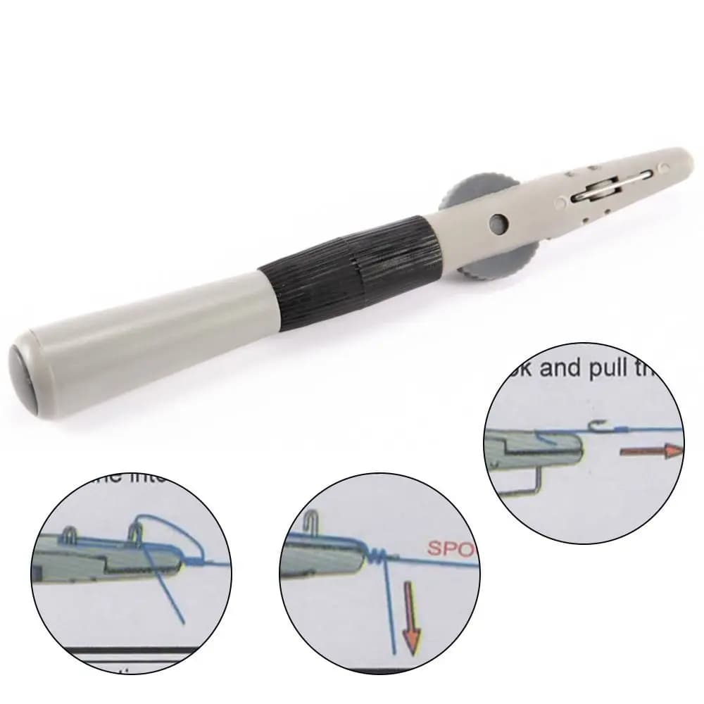 1 PC hook device for plastic tie manually hook for fish thread knotter line tools for fishing gear tool to tie fast tie