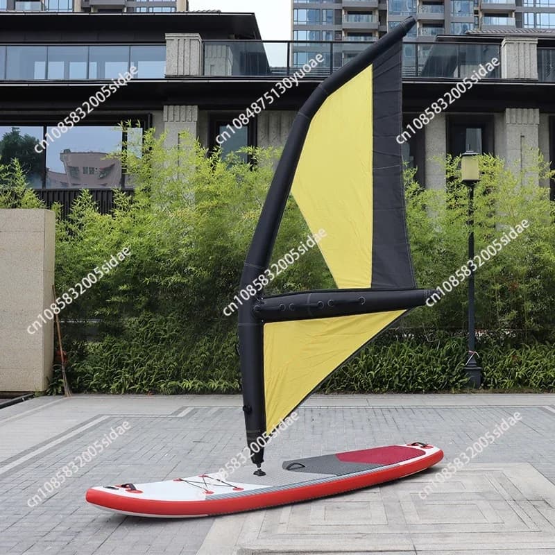 Inflatable Paddle Board New Version for Surfing Windsurfing Kite Board Kayaking Water Sports Handheld Sail Aquatic Activity