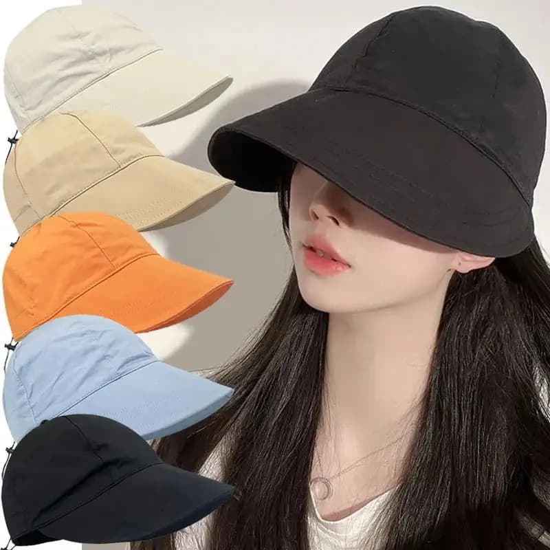 Portable Foldable Fishing Hat with Larga Tesa, Cotton Sun Hat, Solar Protection, Comfortable and Breathable Outdoor Hat for Summer