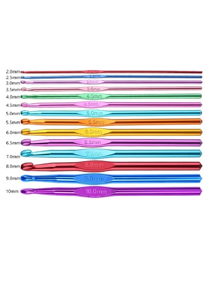 Dimensioni multiple Colori casuali Set per maglieria con aghi Set di uncinetti Set di ferri per uncinetto per lavorare a maglia Set di uncinetti per maglieria