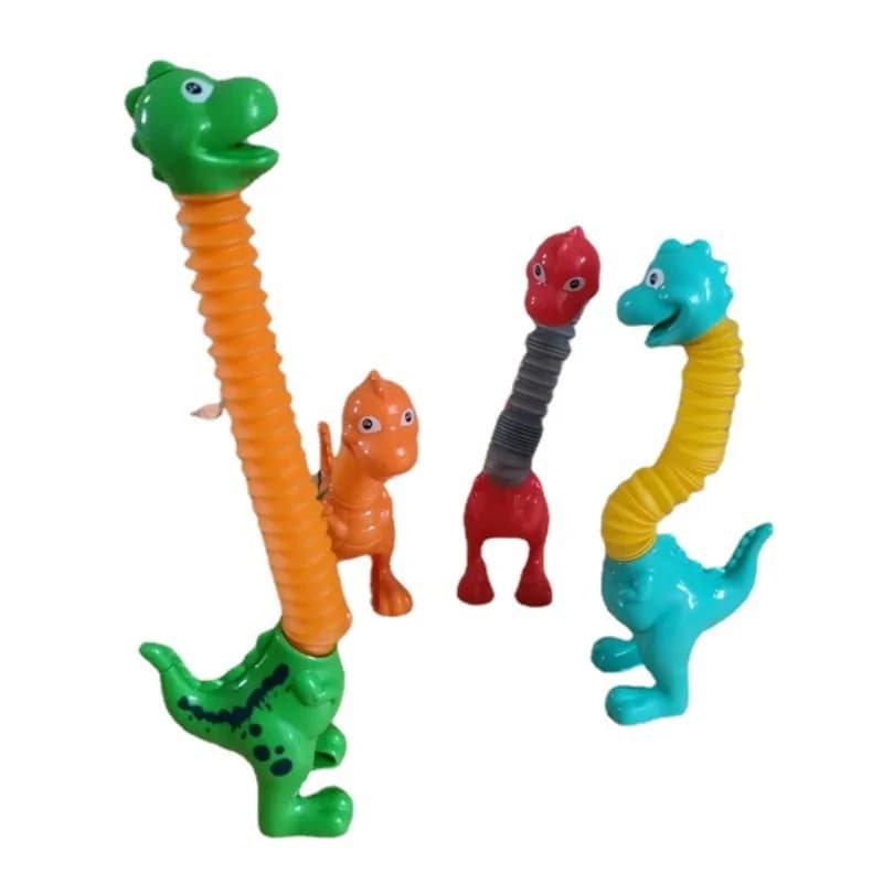 3D giraffa dinosauro tubi giocattoli antistress spremere agitarsi plastica estensibile antistress regali di decompressione per adulti bambini