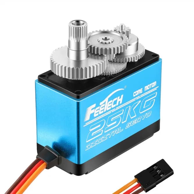 Couple high 25 kg Digital Servo Waterproof RC Steering Robot/Drone Stunt Car Parts FT5325M Spider with Metal Gears Plastic Hobby