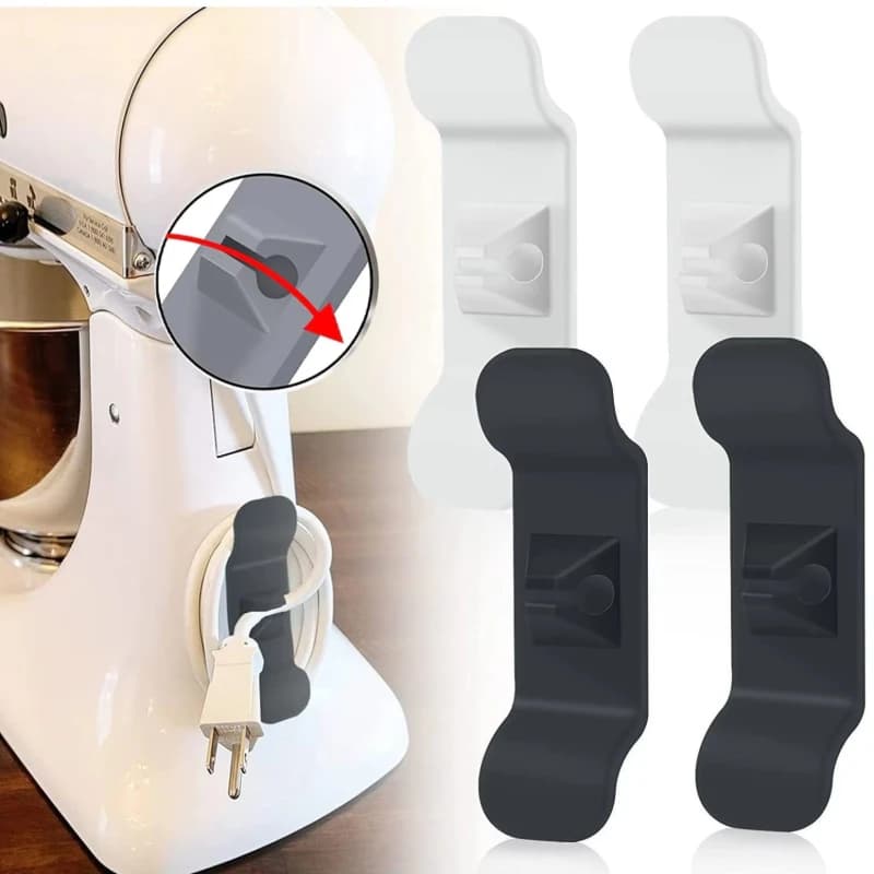 1/2/3/4 Pezzi Clip Organizzatore Cavi, Avvolgicavo, Gestione Cavi per Elettrodomestici da Cucina, Supporto per Frullatore