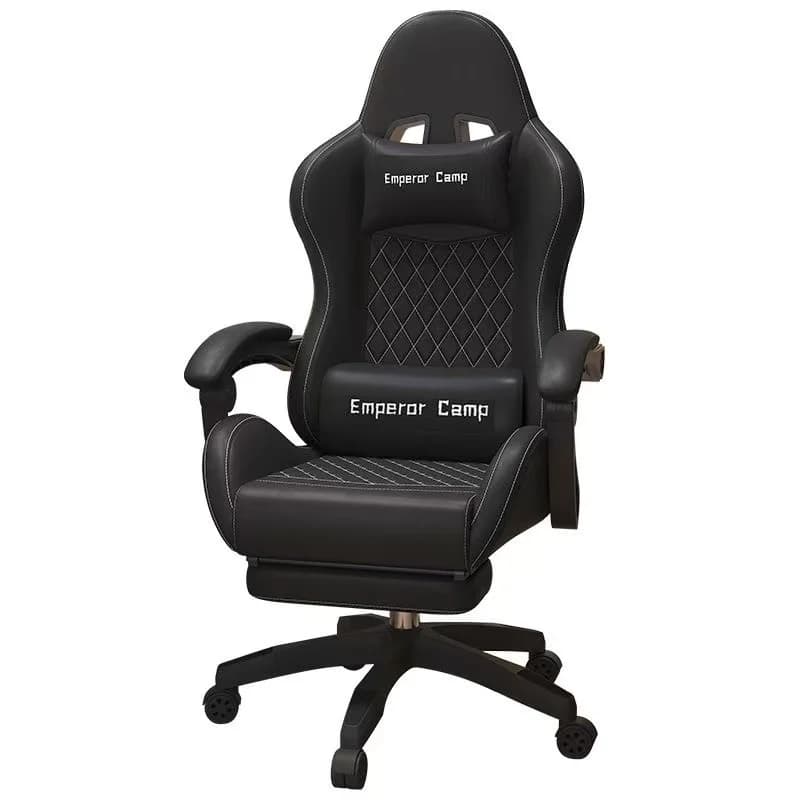 # PU Leather Modern Swivel Ergonomic Reclining Convertible Adjustable Height Gaming Chair With Footrest And Massage