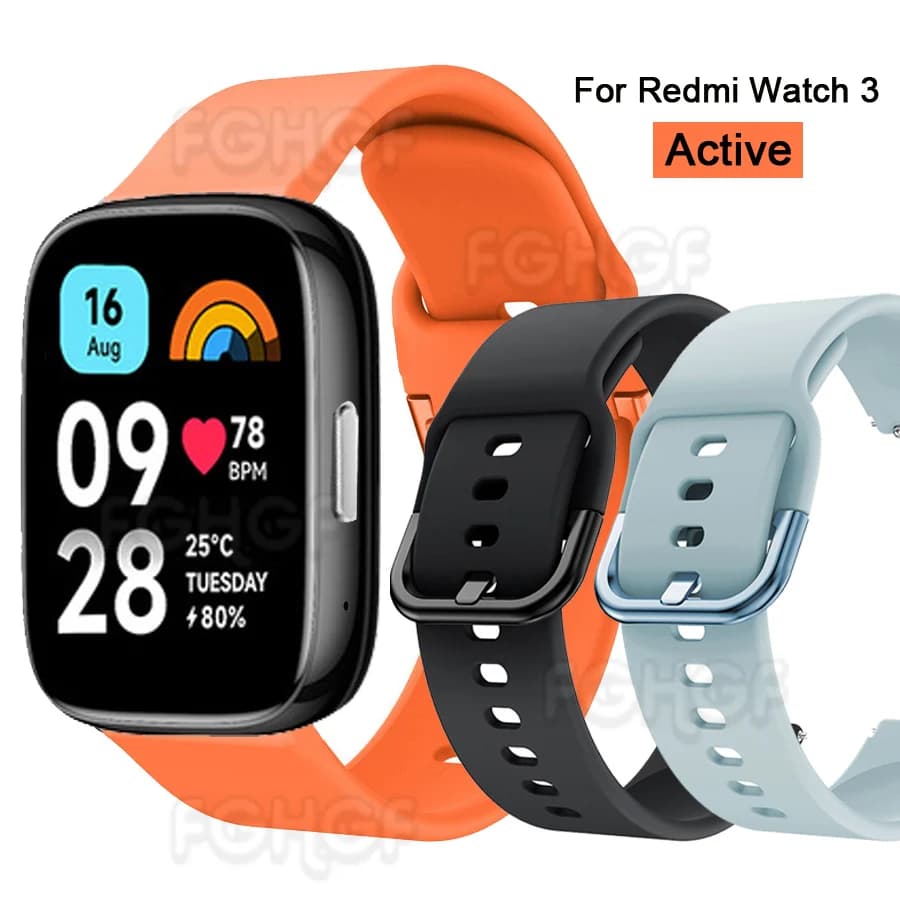 Per Redmi Watch 3 cinturino attivo cinturino sportivo in silicone di ricambio Correa per Xiaomi Redmi Watch 3 Lite braccialetto attivo