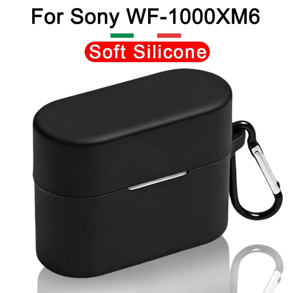 Per Sony WF-1000XM6 Custodia protettiva per cuffie Bluetooth Custodia in morbido silicone antiurto e antipolvere Supporta la ricarica wireless