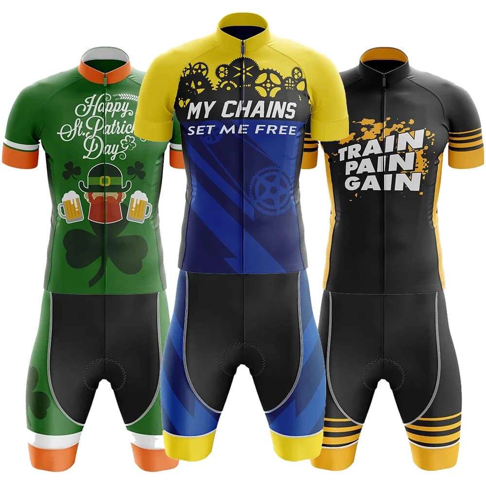 My Chains Set Me Free Cycling Kit Men's Uniform Knife Bike Shorts Men's Mtb Pants Cycling Complete Mountain Sport Sleeveless