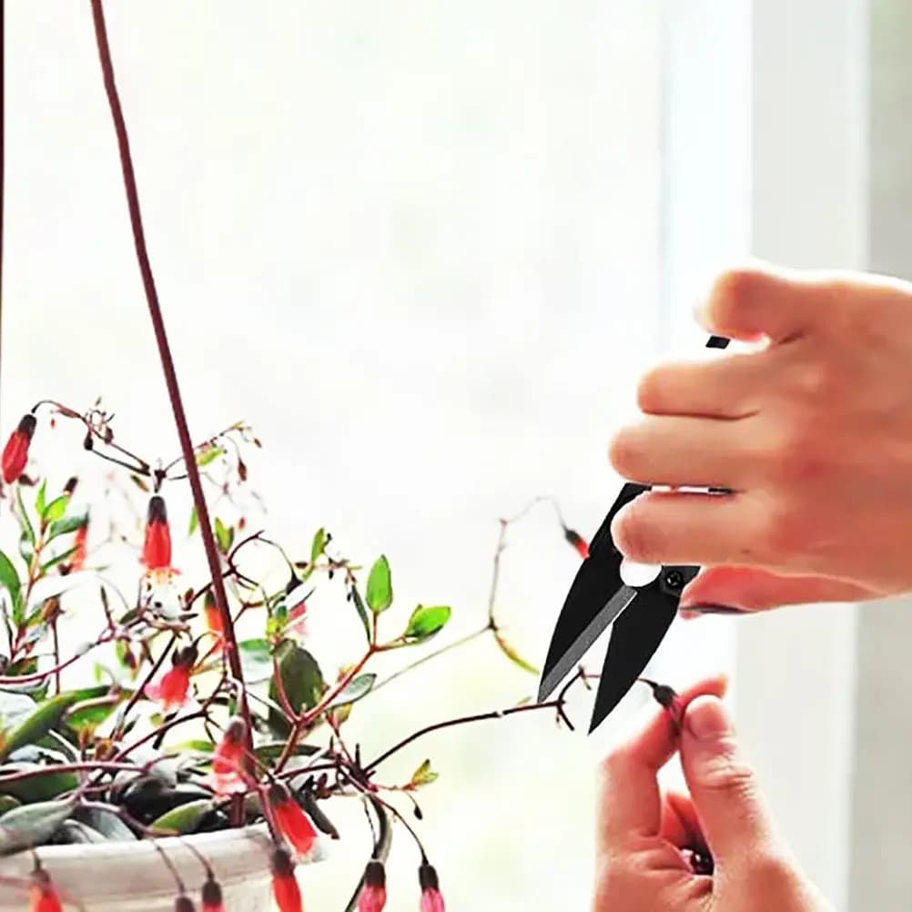 Set di 12 Forbici da Giardinaggio per Bonsai, Lame in Acciaio ad Alto Tenore di Carbonio, Azione Fluida, Impugnatura Confortevole per Potatura Rami