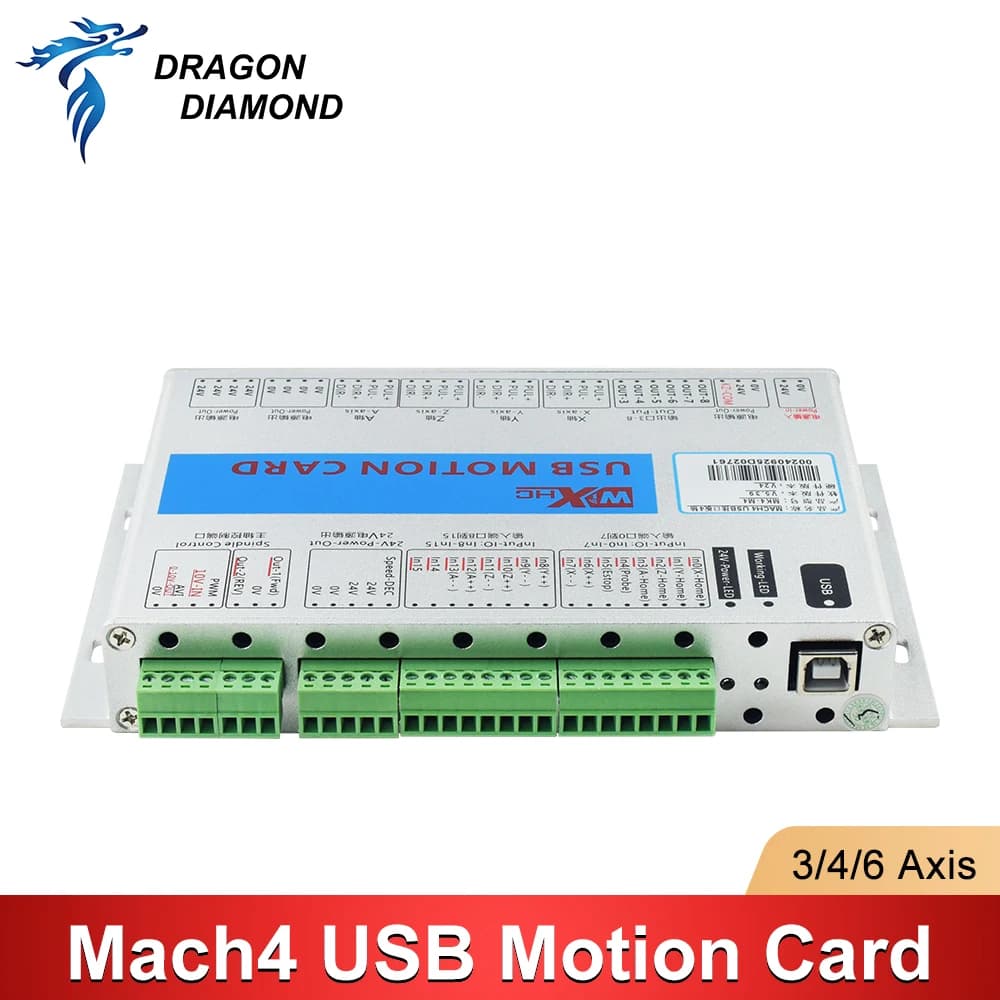 Scheda di controllo USB XHC Mach4 1PC per macchine CNC a 3, 4, 6 assi per incisione e taglio