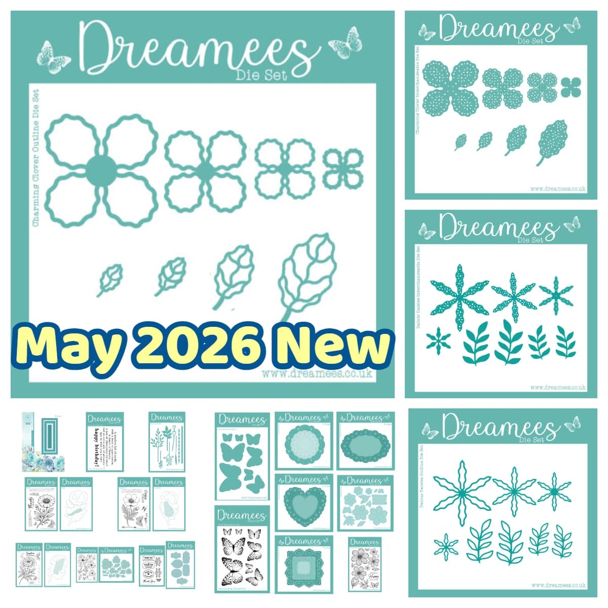 Dainty Daisies Outline Charming Die Set Metal Cutting Dies Stamps DIY Scrapbooking Card Handmade Album Decoration May 2026 New