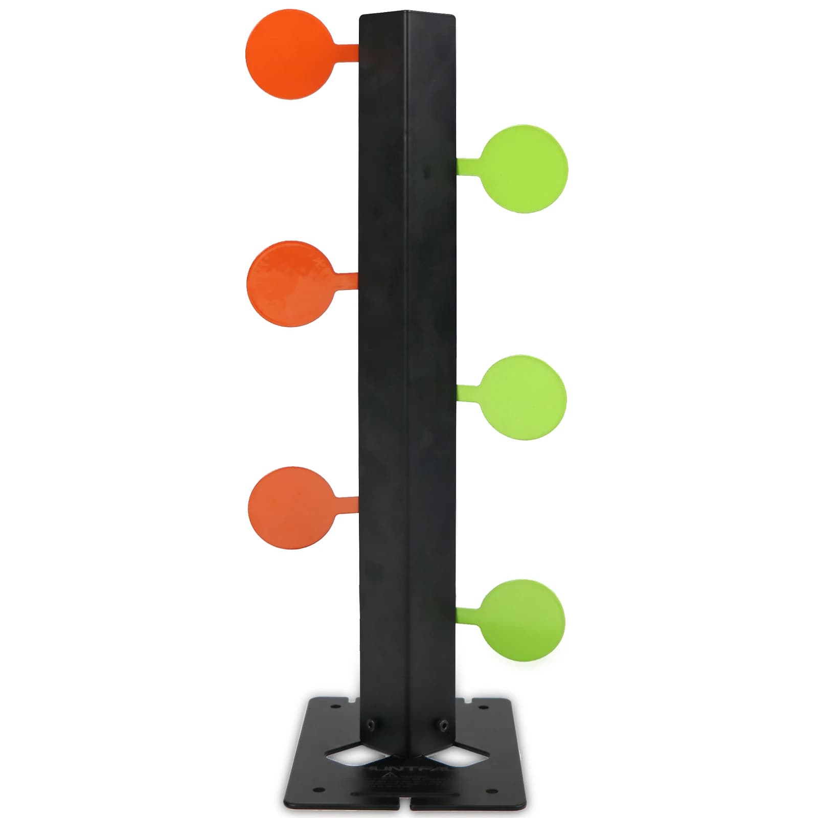 Outdoor Standing Duel Tree Swing Target, Metal Rebound Training Target, Two-Color Target Plates Alternating Orange and Green, Six-Piece Set, Thickened Steel Plate, Square Base, Fixed Holes for Pegging, Stable Against Impact, Rust-Resistant Paint, Automatic Reset Upon Impact, Left-Right Swing, Portable Assembly, Easy Storage, Tool-Free Installation, Stable Against Tipping, Weather-Resistant, Durable, Suitable for Multiple Scenarios, Garden Entertainment, Parent-Child Interaction, Team Competition, Shooting Sports, Archery Training, Outdoor Sports Equipment Set, Portable Detachable Target Surface, High Visibility