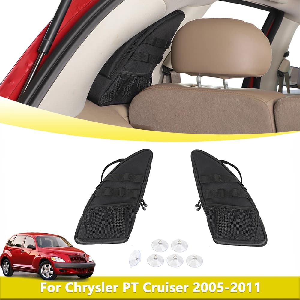 Tasca per attrezzi per borsa portaoggetti laterale per finestrino dell'auto per Chrysler PT Cruiser 2005-2011 Accessori interni per organizer di stoccaggio multifunzionale