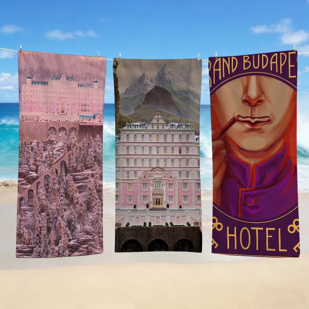 Accappatoio in tessuto per bagno e spiaggia, ad asciugatura rapida, leggero, portatile, per campeggio, hotel, piscina, viaggi - B-Budapest