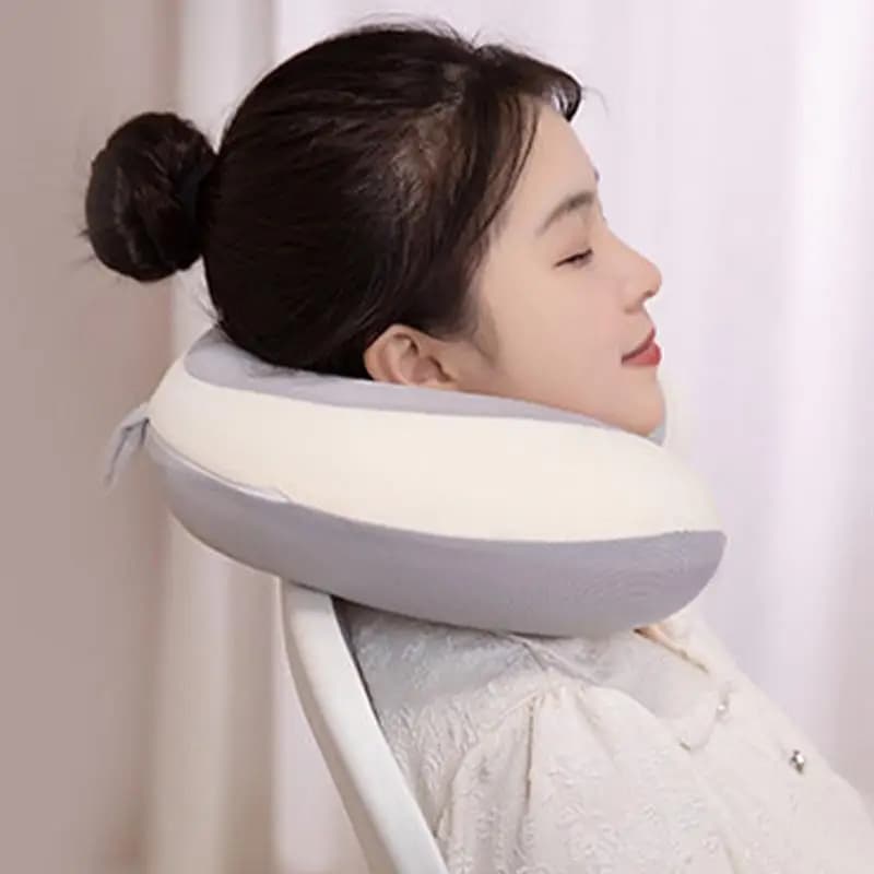 Cuscino per il collo da viaggio Cuscino per il collo Uso da viaggio Cuscino ergonomico a forma di U Supporto per la testa Design traspirante per voli lunghi in tempo caldo