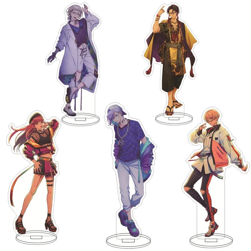 16CM Anime‌ Figure Stand Paradox Live Sugasano Allen Yeon Hajun Saimon Naoakira Anne Faulkner Cos Acrylic Ornaments Gifts