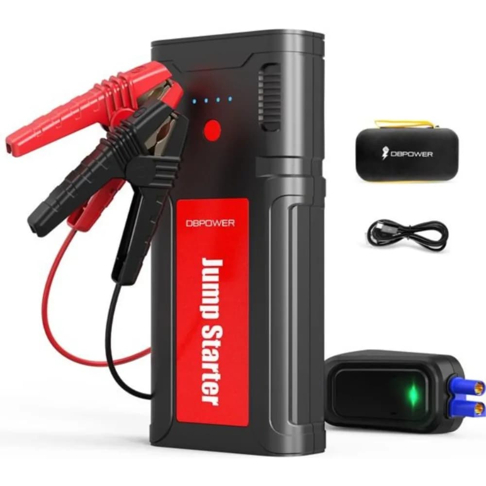 DBPOWER Avviatore di emergenza per batteria per auto 2500A 21800mAh, per gas 8.0L/6.5L Diesel, booster automatico 12V, ricarica rapida