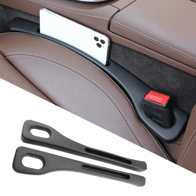 2PCS Car Seat Gap Filler Side Stitching Spine Strip Loss-proof Filling Strip for All Car Models Wallet Support for Phone Accessories Car