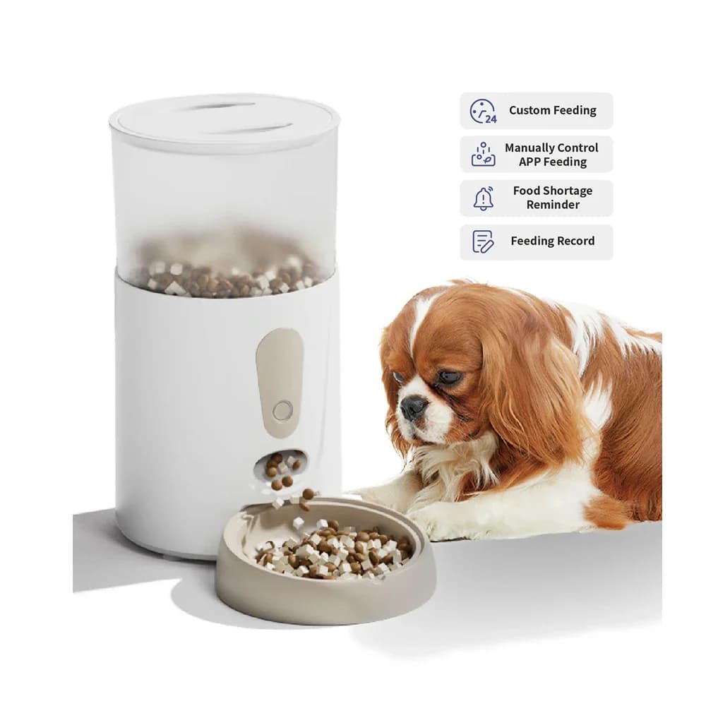 2024 Nuovo alimentatore automatico per animali domestici Smart Wifi telecomando Microchip Ciotole per animali domestici Alimentatore automatico per alimenti Dispenser per dolcetti