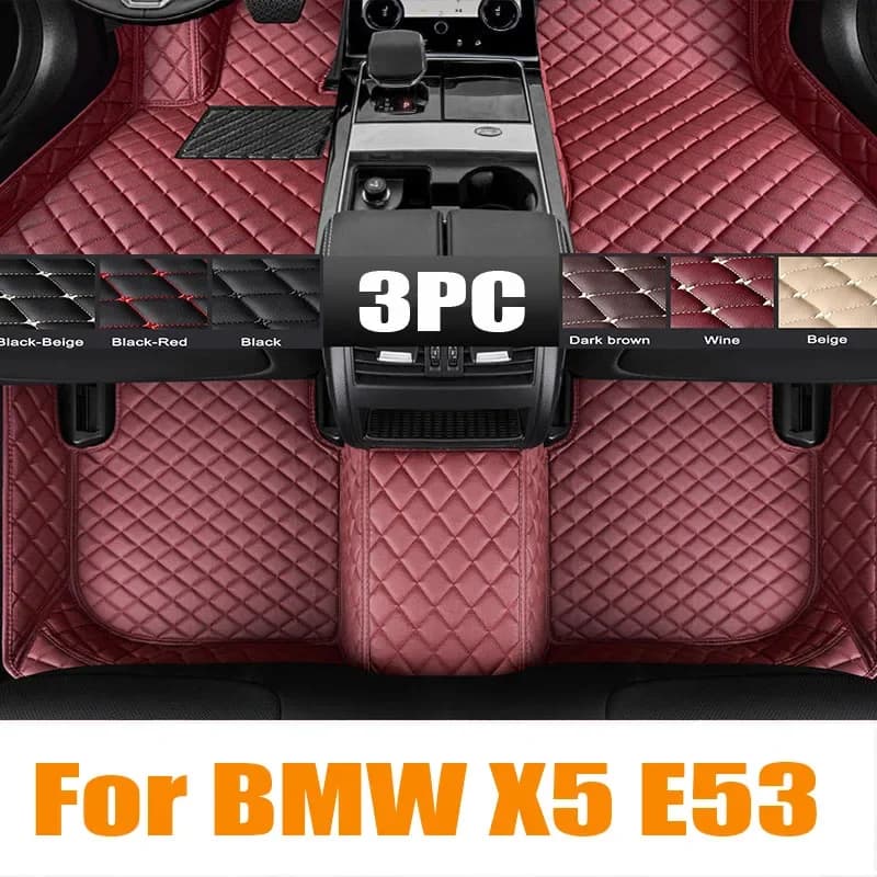Tappetini per auto e bagagliaio per BMW X5 E53 2004 2005 2006 2007 Tappetini per auto personalizzati Copri tappeti per automobili rivestimento interno per auto 0