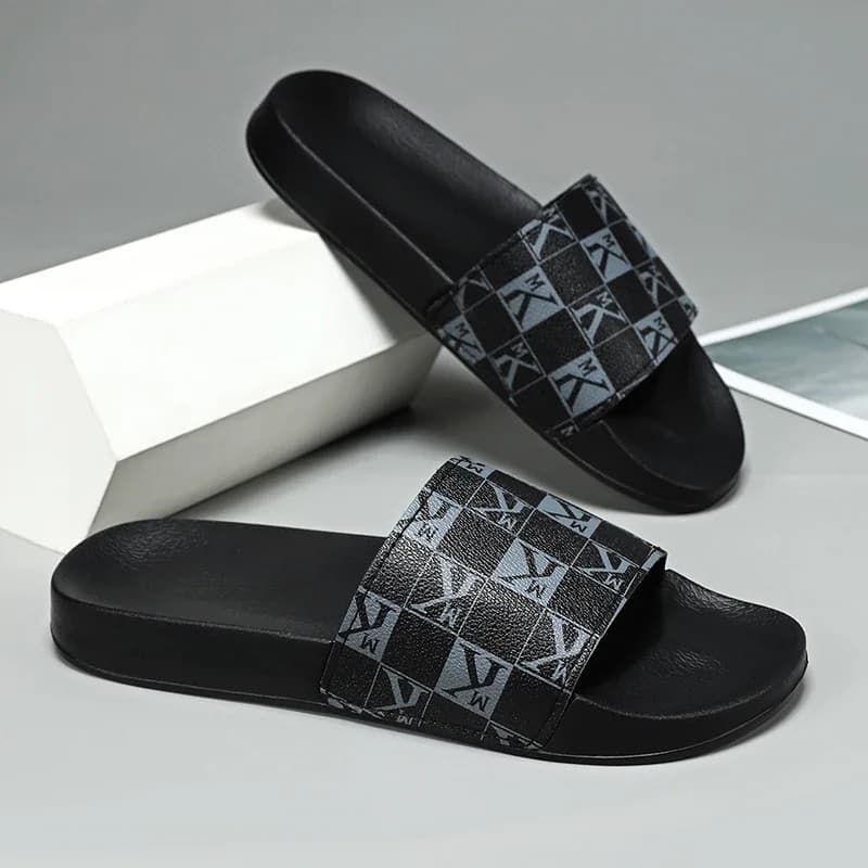 Pantofole da uomo 2025 Scarpe estive a base di casa Abbigliamento esterno Pantofole da spiaggia casual da esterno antiscivolo antiodore da uomo traspiranti