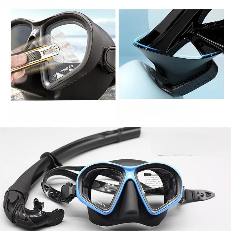 Maschera Professionale per Immersioni Libere e Attrezzatura per Snorkeling per Uomini e Donne, Maschera a Basso Volume con Opzione per Miopia