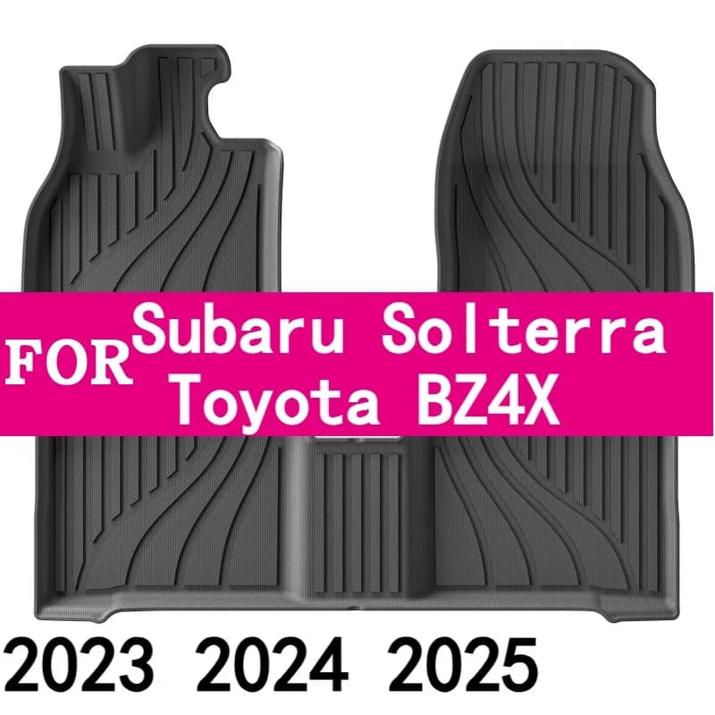 For Subaru Solterra For Toyota BZ4X 2023 2024 2025 TPE 3D Cars Cargo Liner Toothless Pad Black
