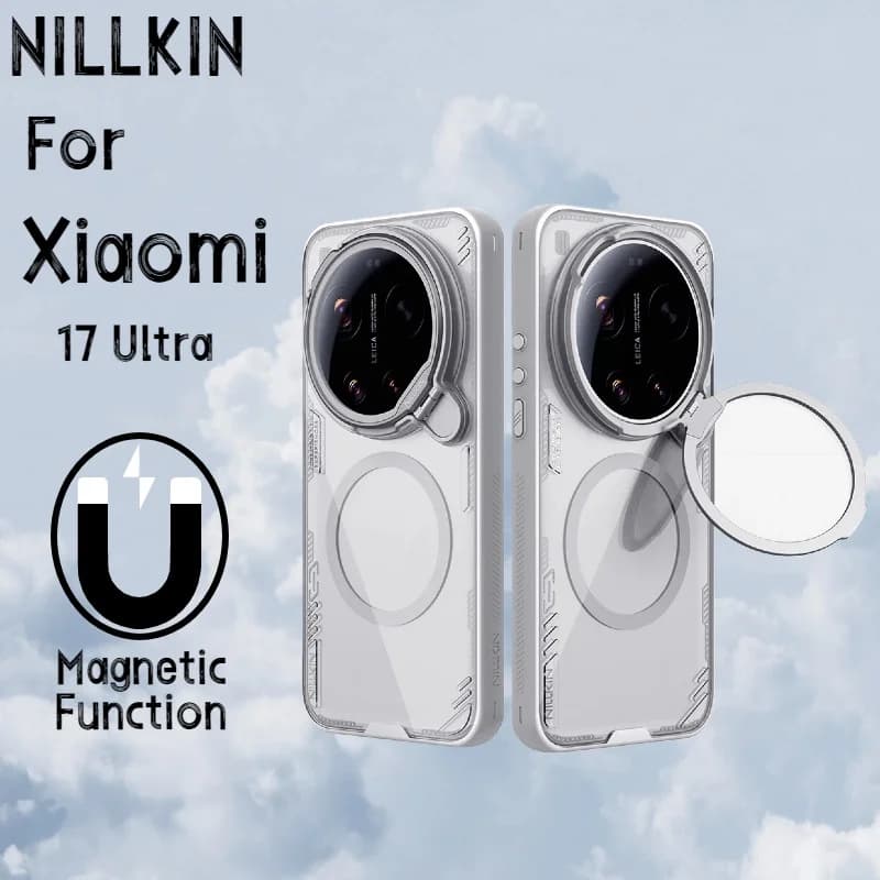 NILLKIN per Xiaomi 17 Ultra Custodia Magsafe CamShield Prop con Protezione Obiettivo e Ricarica Wireless Magnetica per Mi 17 Ultra