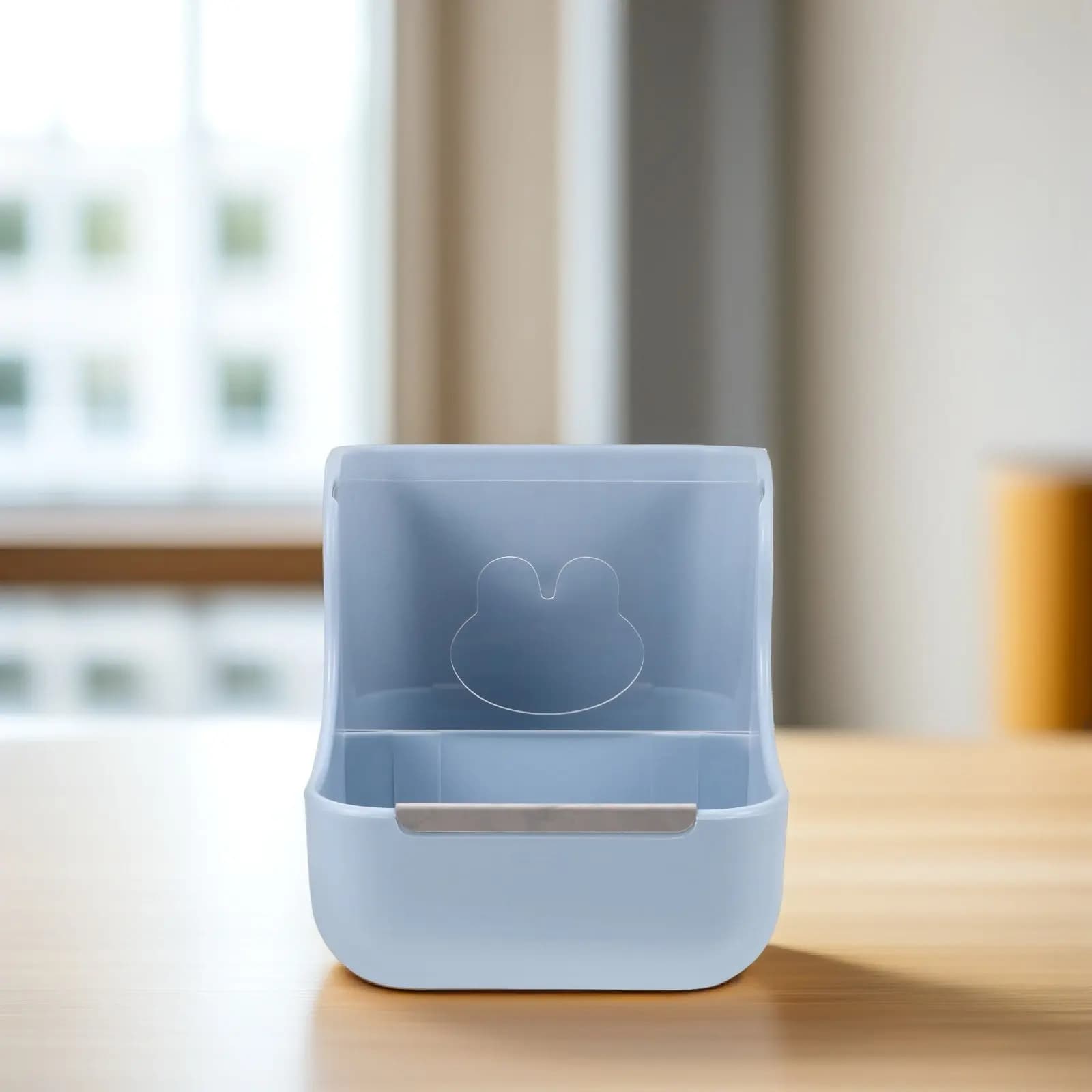 Ciotola per Conigli 2-in-1 con Supporto in Plastica per Piccoli Animali, Mangiatoia a Lenta Erogazione per Ridurre lo Spreco, Accessorio per Gabbia di Conigli e Porcellini d'India
