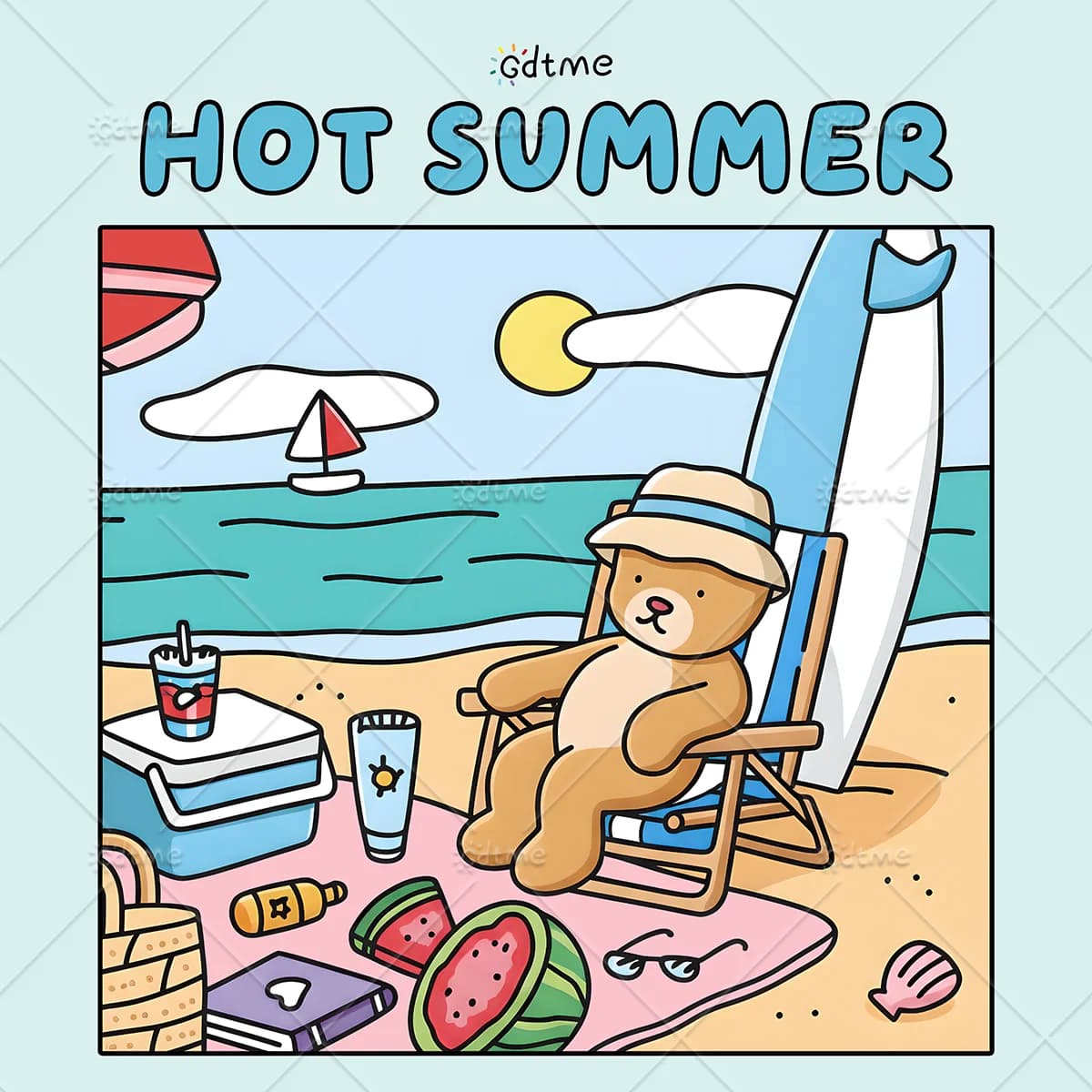HOT SUMMER Coloring Book for Adults Cute Cozy Daily Activities Irregular Patterns for Relaxation (Cozy Spaces Coloring)