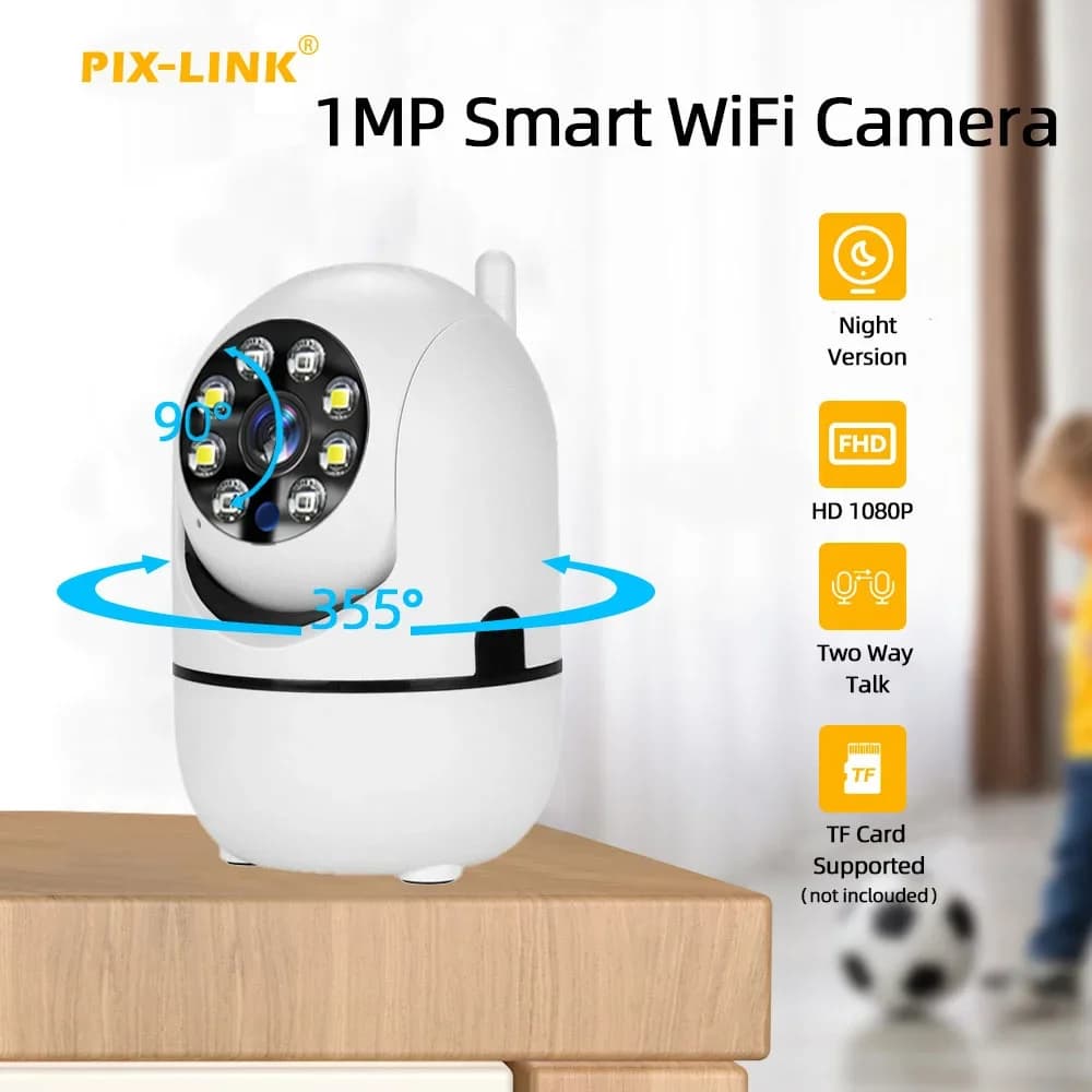 Telecamera IP Smart Home 1080P telecamera di sicurezza per interni Auto Track Network sorveglianza Wireless visione notturna telecamera WiFi Baby Monitor