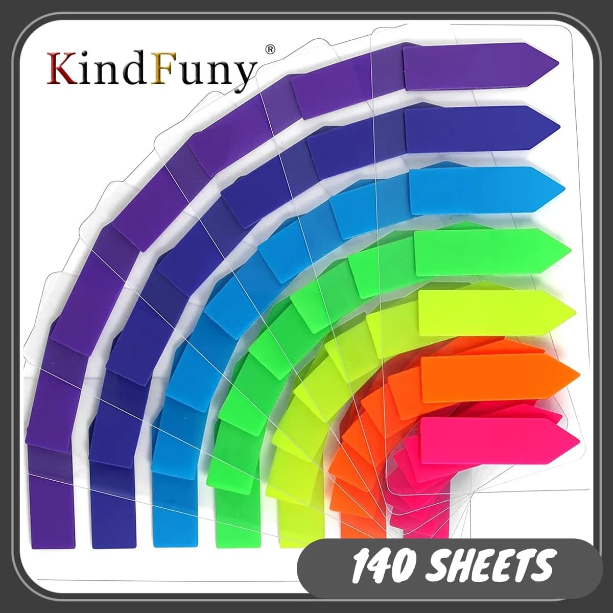 140 fogli adesivi colorati trasparenti fluorescenti schede indice bandiere nota adesiva cancelleria regali per bambini forniture per ufficio scolastico
