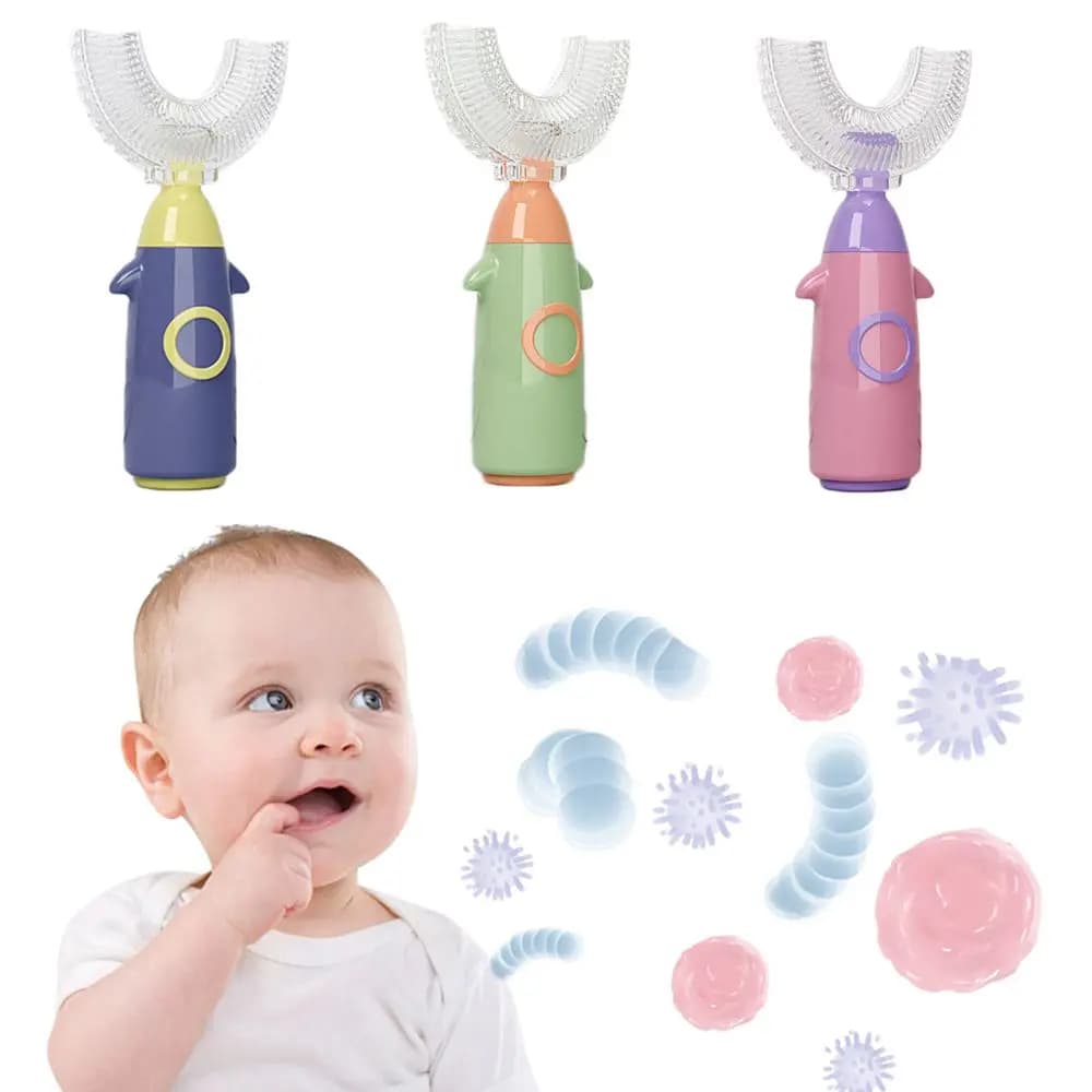 Gifts for Children, U-shaped toothbrush for Oral Hygiene, Cleaning and Whitening Tool