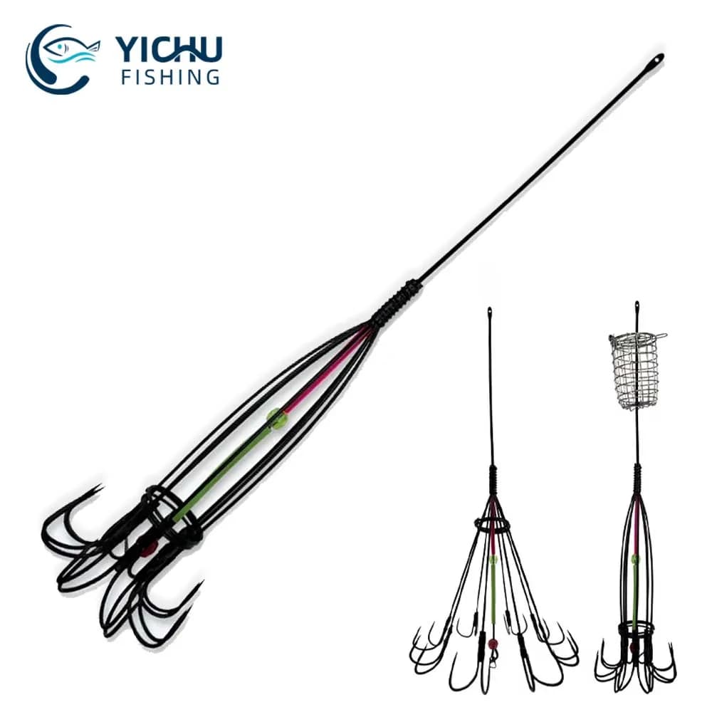 Fishing Accessories 8 Claw 16 Hook Squid Bait Trap Cage Fishing Lure Cage Octopus Hook Trap Basket Fishing Tools Tackle