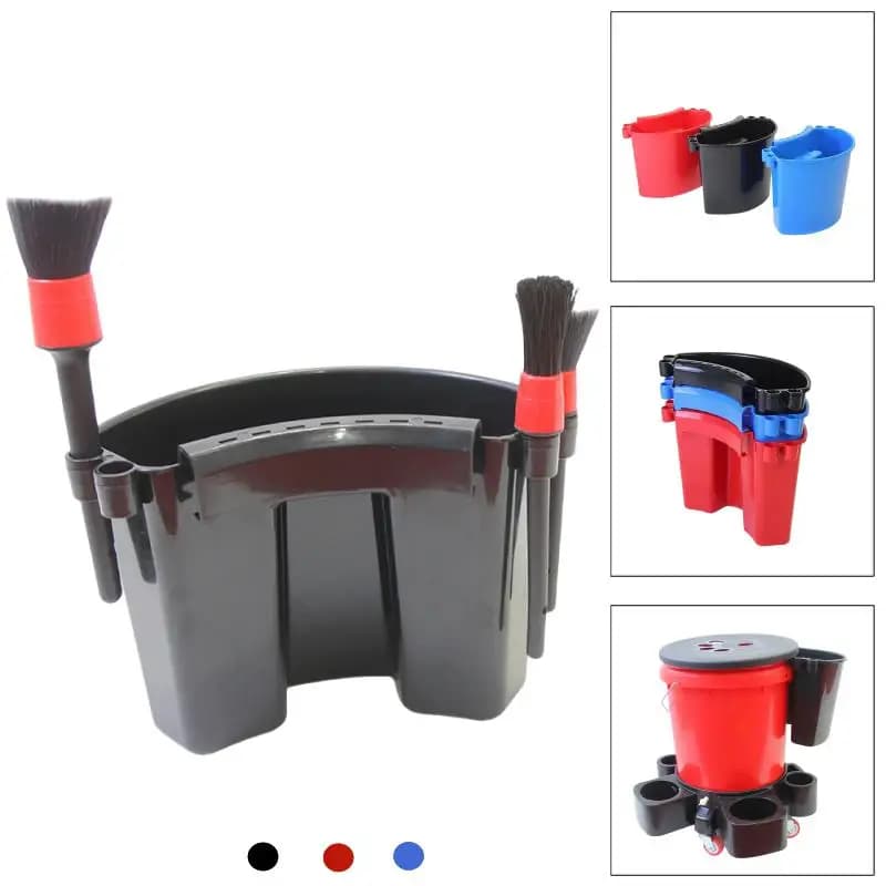 Organizer Universale per Auto, Kit di Stoccaggio Esterno, Strumenti per Dettagli, Spazzole, Guanto, Stile Aggiornato, Facile e Veloce da Usare