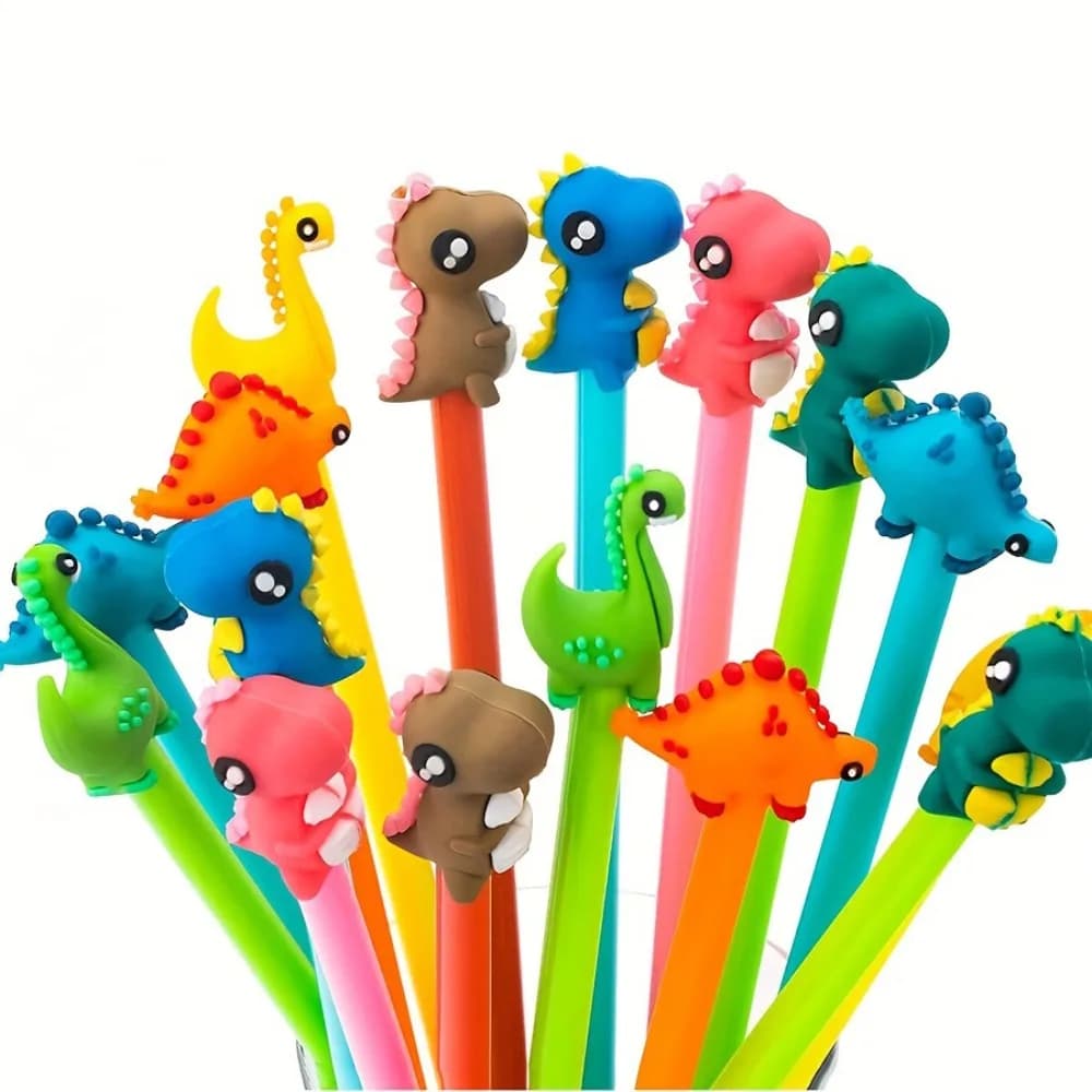 10-30 pezzi 18 cm simpatico cartone animato dinosauro penna monocromatica per compleanno carnevale matrimonio Pasqua Natale Capodanno regalo sacchetto regalo riempimento