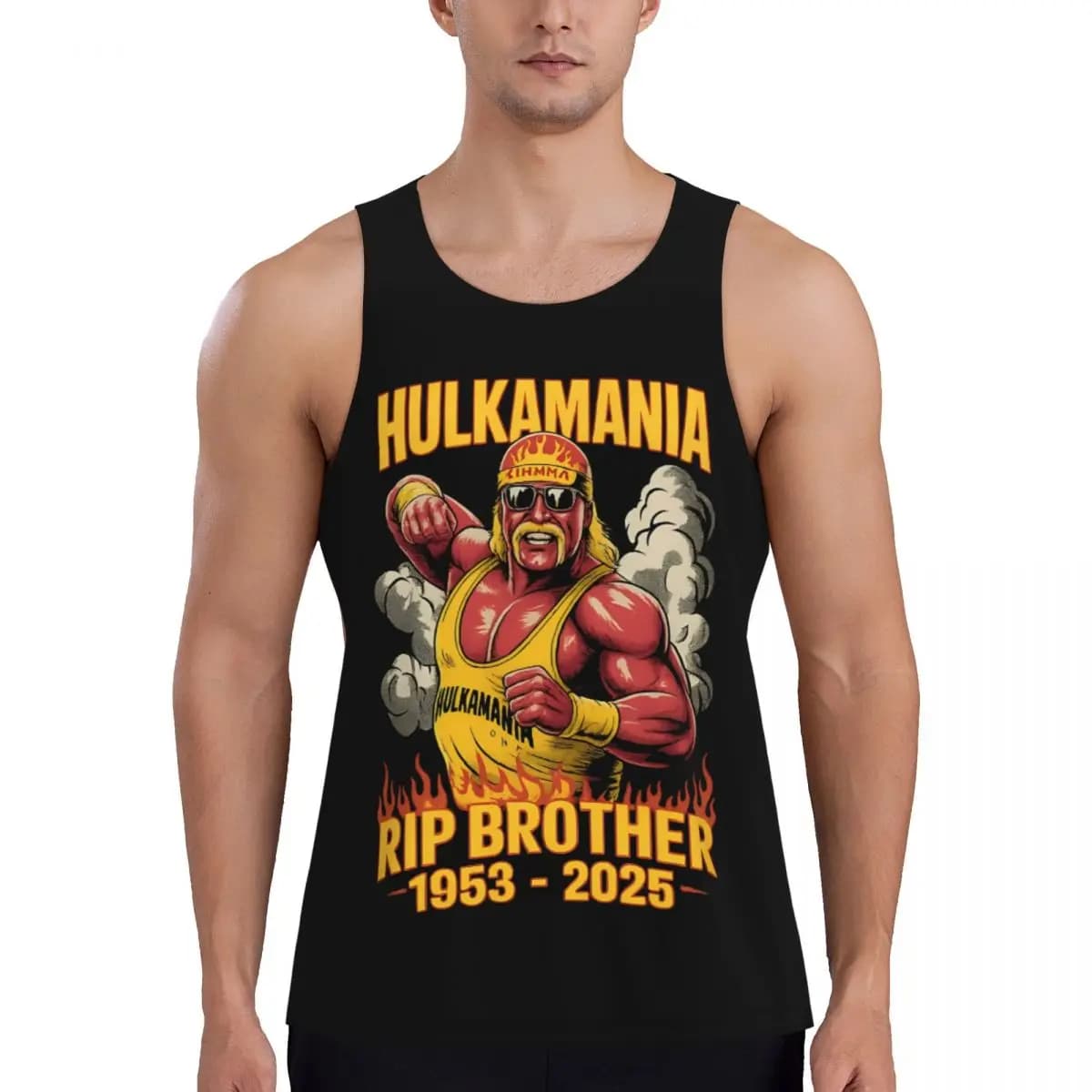 Quick Dry Hulk Hogan 1953-2025 Canotte da palestra per corsa Hulkamania Lives Forever T-shirt senza maniche Fitness Gym Gilet traspiranti