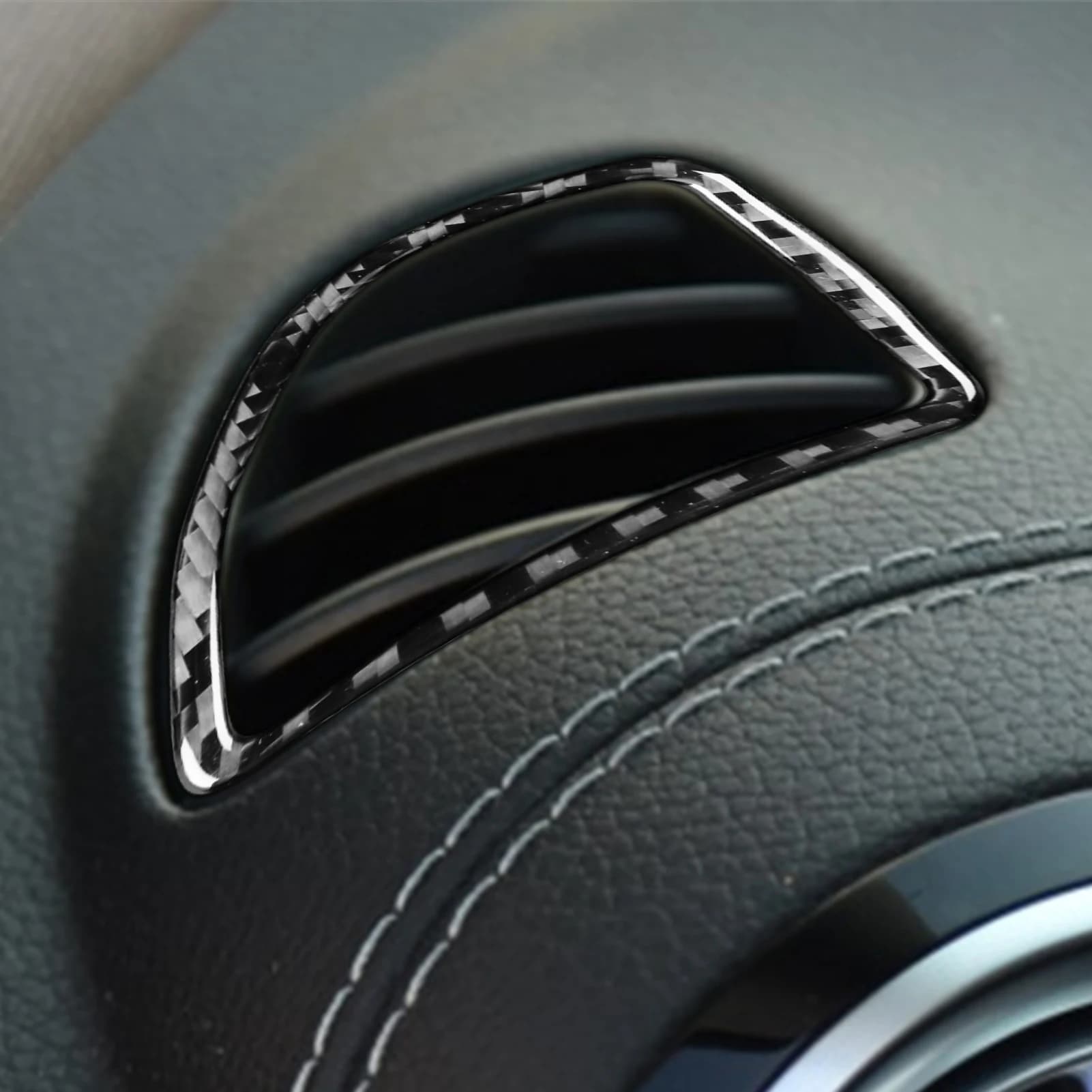 For Benz B Class GLB 2019—2024 Car Accessories Carbon Fiber Dashboard Air Vent Panel Interior Cover Trim Sticker Modification