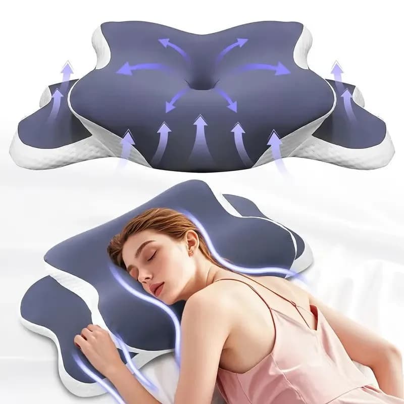 New Large Ear Pillow Slow Rebound Memory Foam Butterfly Neck Support Pillow for Hotel Home Sleep Aid
