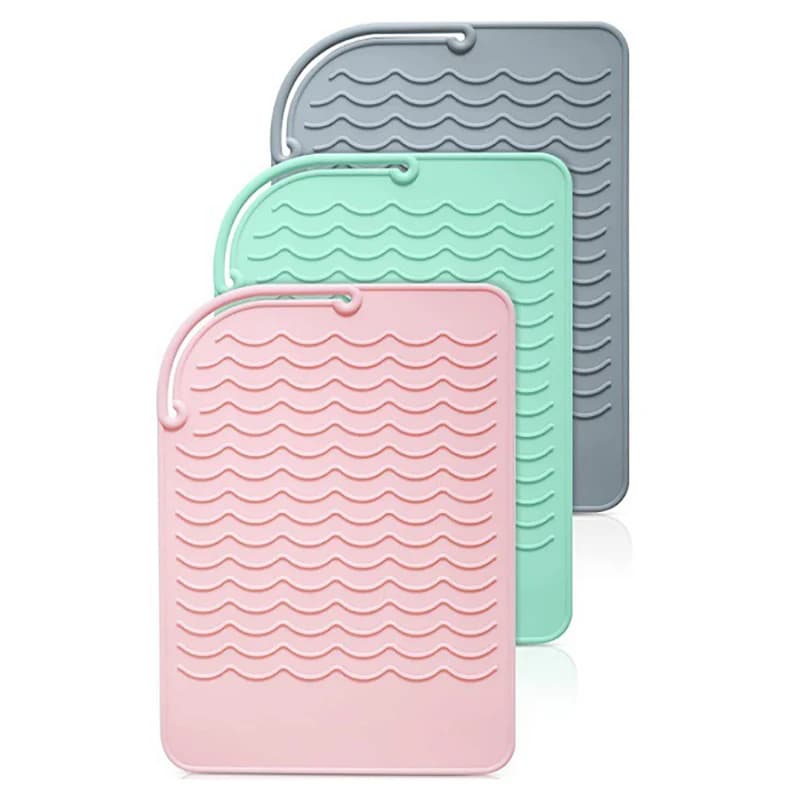Multifunctional Silicone Heat Resistant Insulating Mat for Hair Plate Iron Hairsprinkler Iron Irons Durable Heat Protection