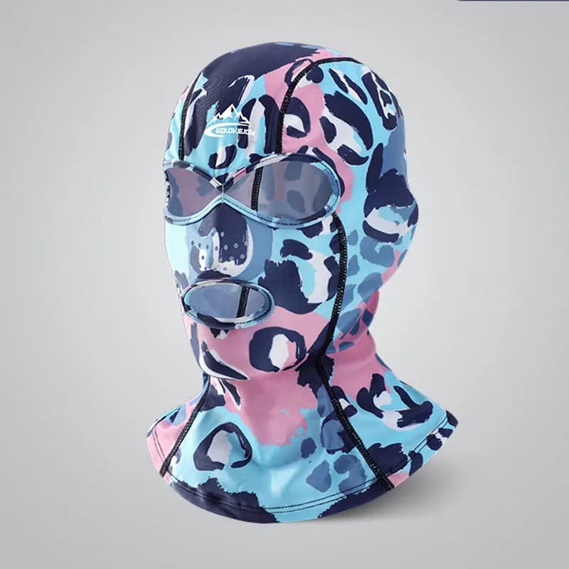 Summer Solar Protection Swim Mask Flowers Sunbathing Headphone UV Solar Protection Breathable Swimwear for Women Men