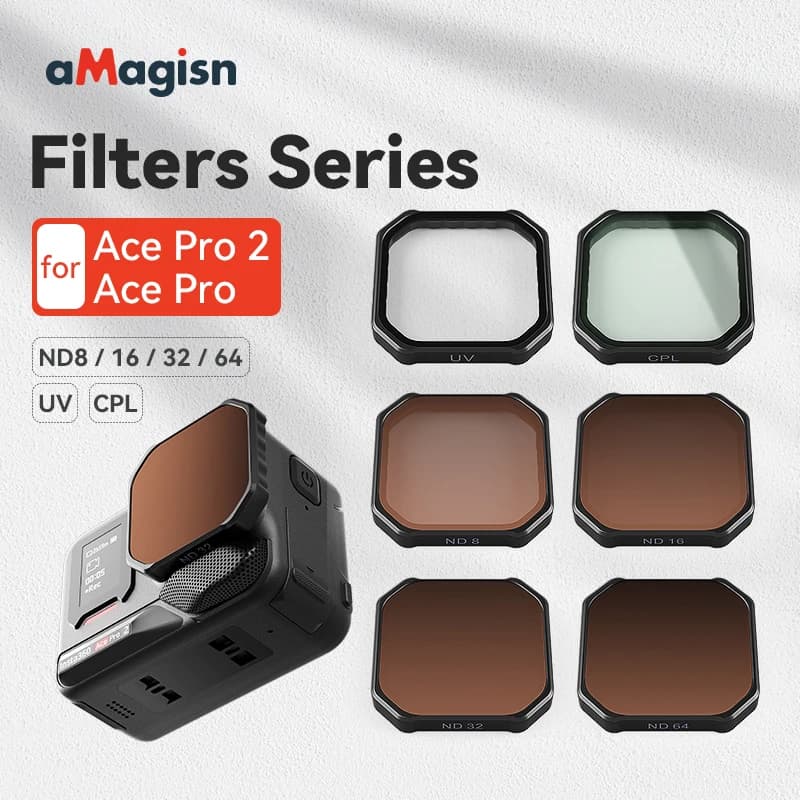 Per INSTA 360 Ace Pro2 Filtri CPL Polarizzatore ND8/16/32/64 Dimming Filtro UV per Insta360 AcePro Fotocamera Fotografia Accessori