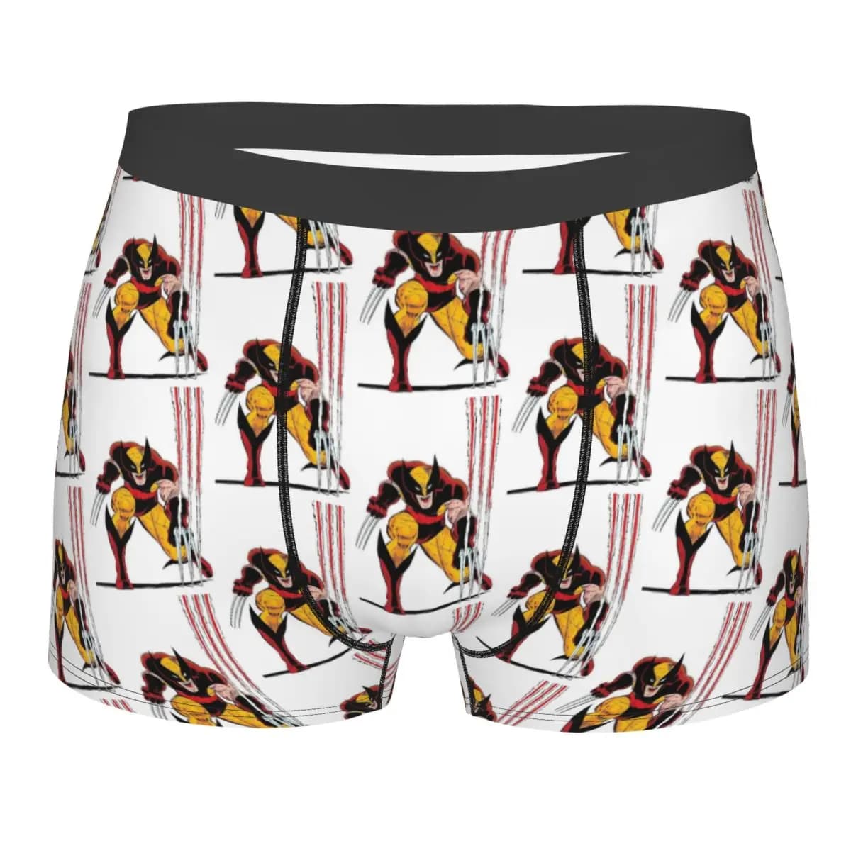Boxer personalizzati Wolverine Movie per uomo, mutande stampate in 3D, slip elasticizzati