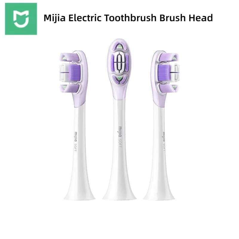 Testine di Ricambio per Spazzolino Elettrico Mijia, Compatibili con Spazzolino Sonico a Vibrazione Mijia Pro, Impermeabili