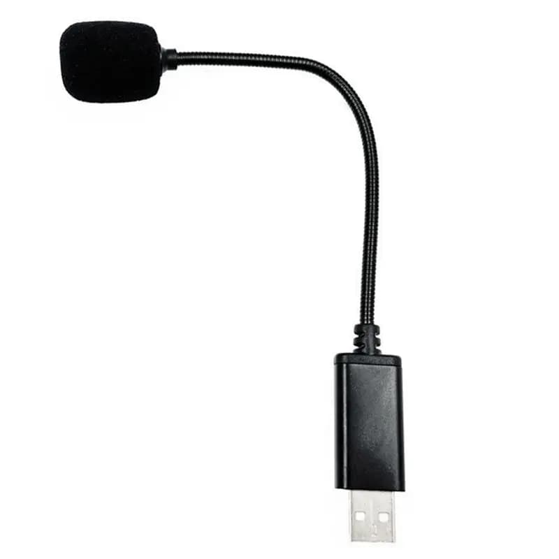 AT82-Microfono USB portatile regolabile, mini microfono USB anti-rumore per laptop/computer PC