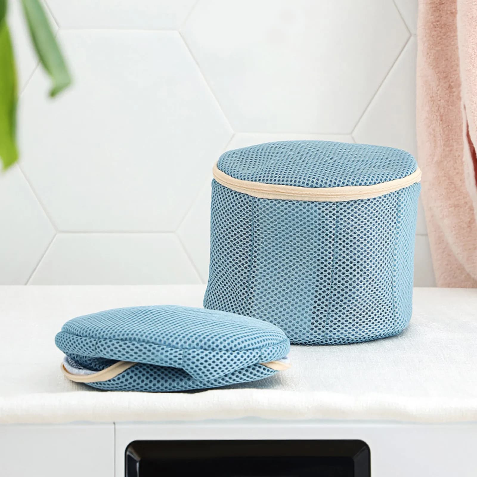 1Pcs Bra Washing Bag Premium Thickened Polyester Mesh Laundry Net for Underwear Lingerie Protection Machine Wash Zippered