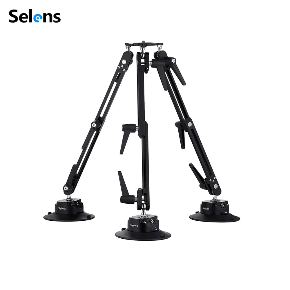 Supporto per Fotocamera Selens con Ventosa Elettrica, Isolatore Antivibrazioni, Stabilizzatore Gimbal per Fotografia
